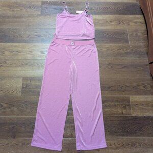 Juicy Couture Pajama‎ Set Moonlite Mauve Pink Size Large